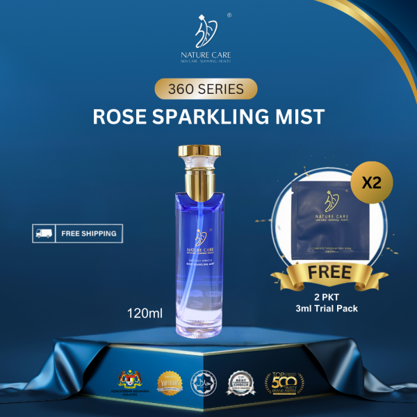 360 ROSE SPARKLING MIST + FOC 3ML 2PCS